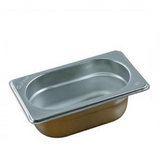 Chef Inox 18/10 Stainless Steel Gastronorm Pan - Size 1/9 - 2 Sizes & Lid available