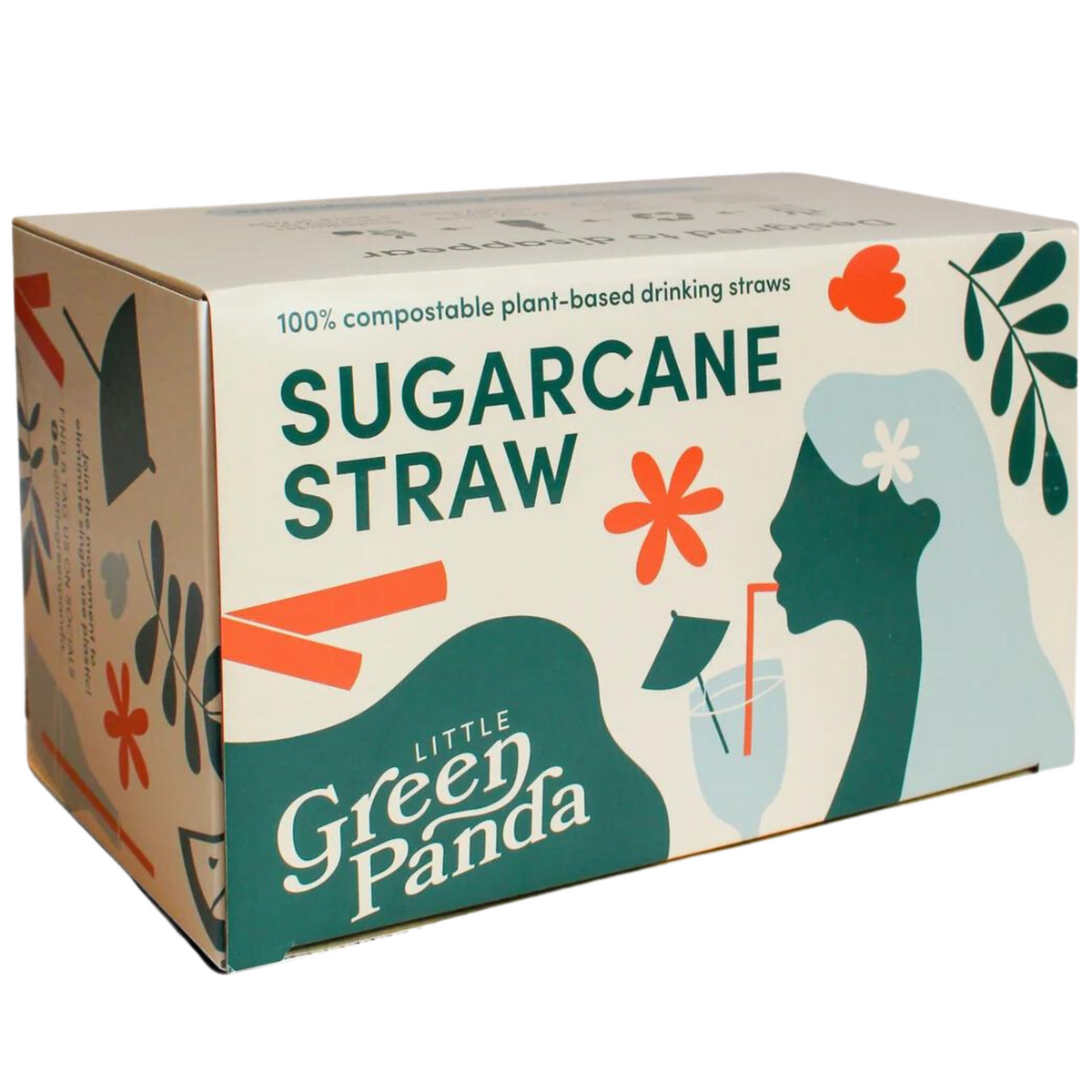 Sugar Cane Straws PLA Free - Long Size (21cm x 8mm) – Ronita