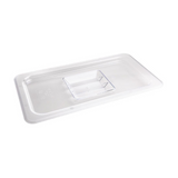 Black Polycarbonate Food Pan 1/3 Size 65mm & Lid Cover