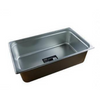 Chef Inox 18/10 Stainless Steel Gastronorm Pan - Size 1/1 - 3 Sizes & Lid available