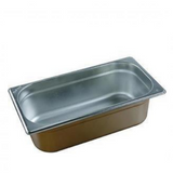 Chef Inox 18/10 Stainless Steel Gastronorm Pan - Size 1/3 - 3 Sizes & Lid available