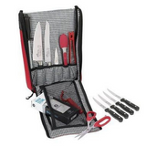 Knife Culinary Bag-6 Pocket Red