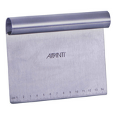 Avanti Stainless Steel Dough Scraper with Measurements