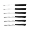 Inoxbonomi 6pc Steak Point  Knife Black