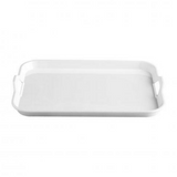 Jab Serving Tray W/ 2 Handles 440x320mm White